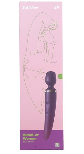 Фиолетовый вибратор Satisfyer Wand-er Woman 001210SA