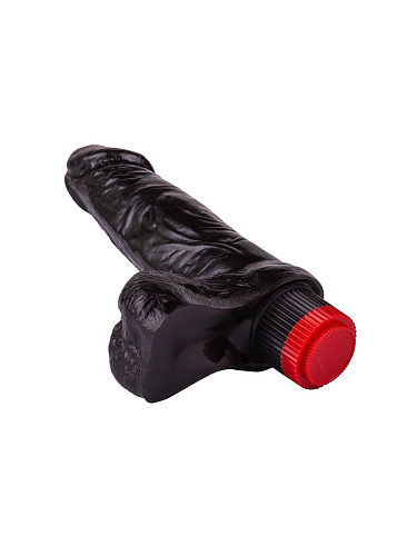 Чёрный виброфаллос со встроенным пультом LOVETOY (А-Полимер) 411600 (16,5 см)