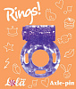 Фиолетовое эрекционное кольцо с вибрацией Lola toys Rings Axle-pin 0114-81Lola