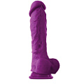 Фиолетовый фаллоимитатор на присоске NS Novelties ColourSoft 8 Soft Dildo NSN-0410-35 (23,5 см)