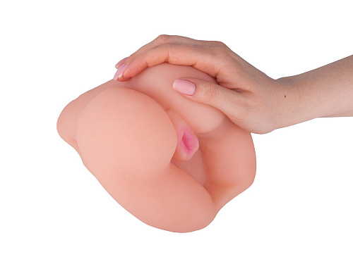 Нежная упругая попка из киберкожи в телесном цвете LOVETOY (А-Полимер) 657401