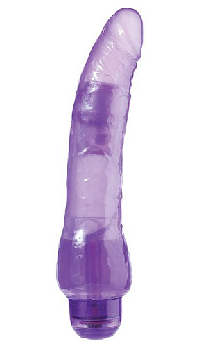 Фиолетовый вибратор-реалистик Dream Toys JELLY JOY 9INCH 10 RHYTHMS PURPLE 20851 (23 см)