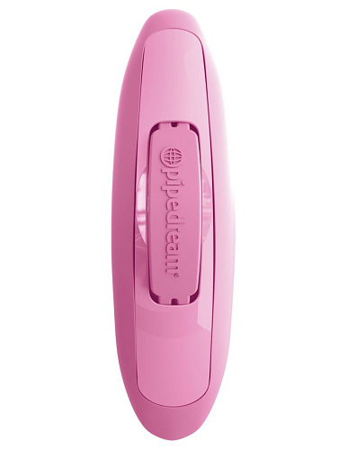 Розовый вибромассажёр с пультом Pipedream Rock N Grind PD7075-00 (17,2 см)