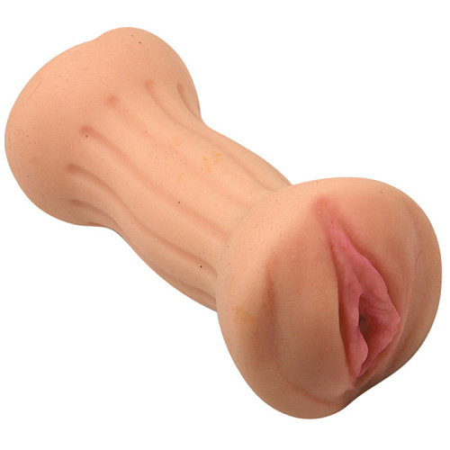 Двусторонний мастурбатор вагина и анус телесного цвета Topco Sales Aimee Sweet Extra Long CyberSkin Pussy   Ass Stroker 1097019