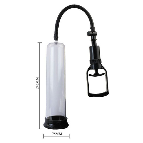 Прозрачная вакуумная помпа Baile Penis Enlarger BM-010066B (24,5 см)