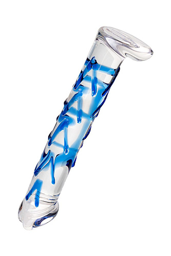 Эксклюзивный прозрачный фаллос из стекла  ручной работы Sexus 912006