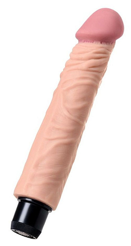 Телесный реалистичный мультискоростной вибратор A-toys 761049 (22,5 см)