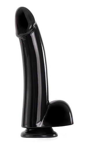 Чёрный гладкий фаллоимитатор на присоске NS Novelties 5 Smooth Dong NSN-1155-13 (14 см)