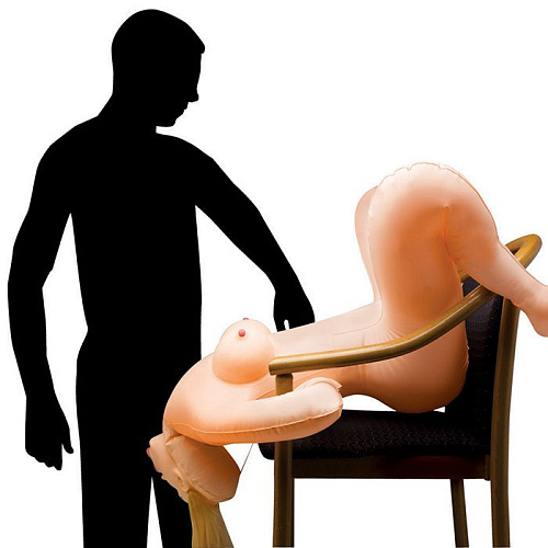 Надувная секс-кукла телесного цвета с вибрацией Topco Sales TLC Kayden 1002015