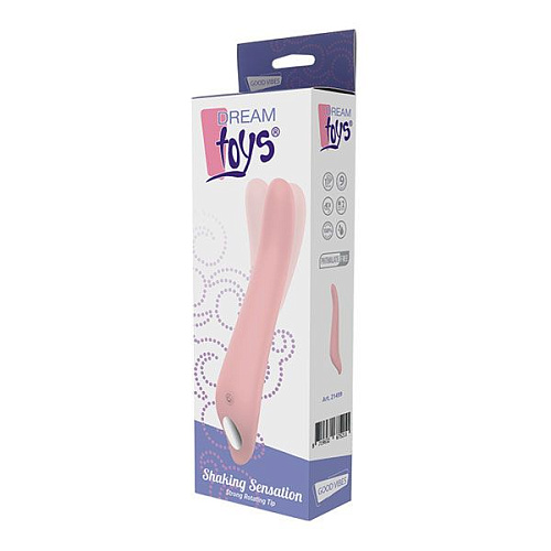 Нежно-розовый вибромассажёр Dream Toys SHAKING SENSATION 21499 (18 см)