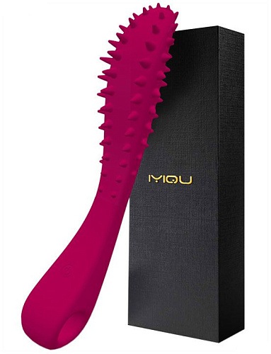 Малиновый вибратор с шипиками Iyiqu Temptation Wand IYQ-YJF-03 (22 см)