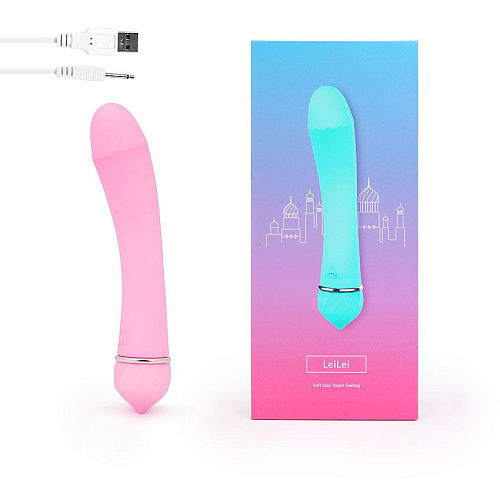 Розовый изогнутый вибратор с 11 режимами вибрации A-LOVING 2038-6 (15 см)