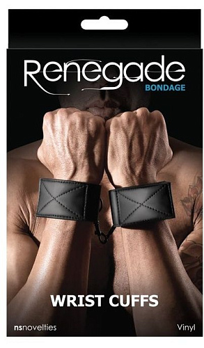 Чёрные наручи NS Novelties Wrist Cuff NSN-1193-13