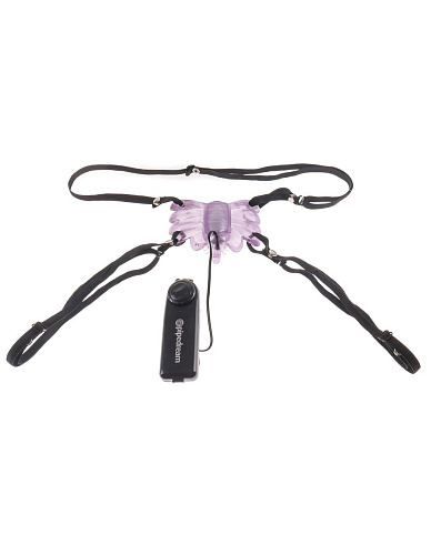 Фиолетовый клиторальный стимулятор-бабочка Pipedream CLASSIX PD1906-00