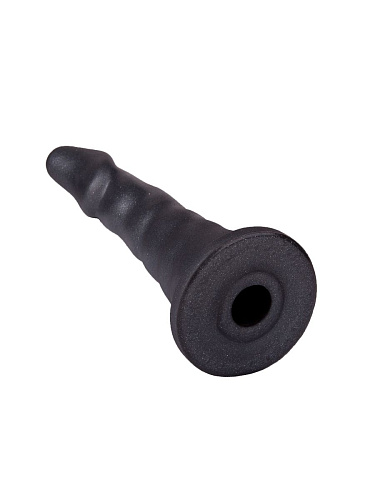 Комплект чёрных трусиков и двух телесных насадок LOVETOY (А-Полимер) Harness 531503 (20,5 и 18 см)