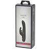Чёрный вибратор с клиторальным отростком Fifty Shades of Grey Greedy Girl Slimline Rabbit Vibrator FS-74953 (22,8 см)