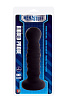 Чёрная рельефная пробка Dream Toys MENZSTUFF RIBBED PROBE 20921 (21 см)