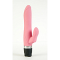 Розовый вибратор с клиторальным стимулятором MyWorld - DIVA 905943 (17,5 см)