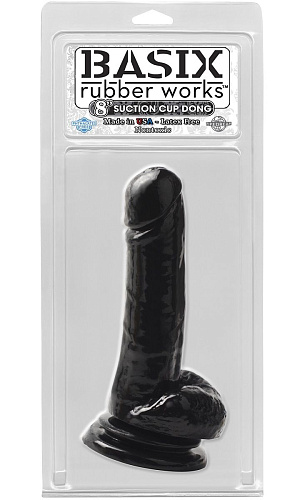 Чёрный фаллоимитатор Pipedream 8 Dong with Suction Cup PD4308-23 (19,1 см)