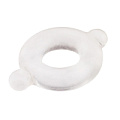 Прозрачное эрекционное кольцо с ушками для удобства надевания Dream Toys BASICX TPR COCKRING CLEAR 0.5INCH 20675