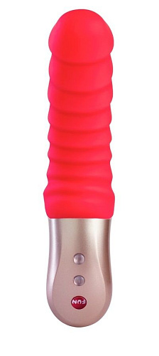 Оранжевый мини-вибратор со складочками Fun Factory Semilino 1621823