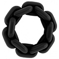 Чёрное эрекционное кольцо Shots Media BV SONO №6  SON006BLK