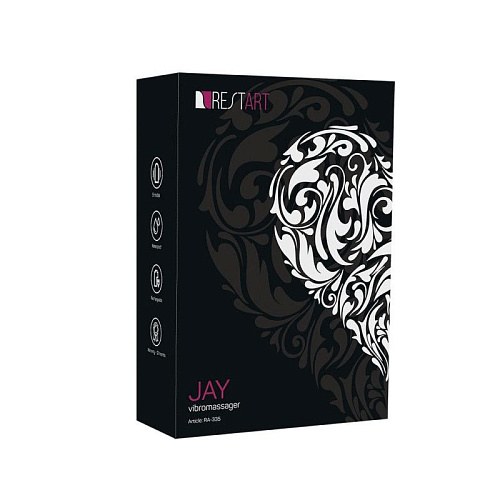 Чёрный вибростимулятор простаты RestArt JAYRA-335