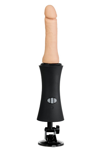 Чёрная секс-машина с телесной насадкой ToyFa HandBang MotorLovers 456603