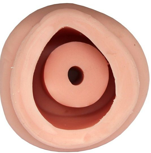 Силиконовая насадка-вагина телесного цвета для мужских помп Eroticon 30477-1
