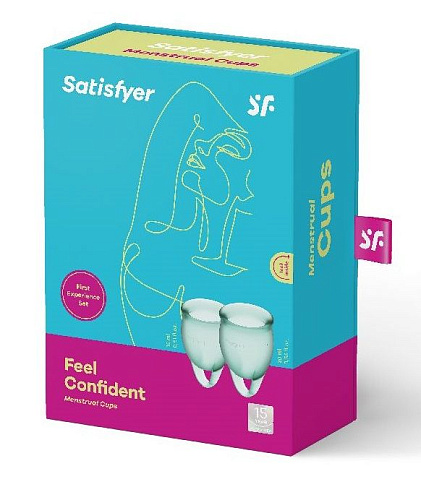 Набор менструальных чаш Satisfyer Feel confident Menstrual Cup J1762 (размер S + L)
