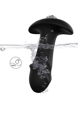 Чёрная анальная втулка с вибрацией S-HANDE Stararrow SHD-012 (10 см)