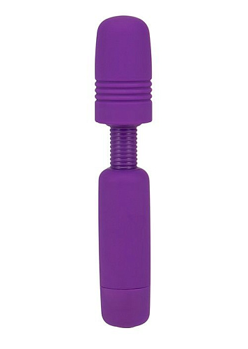 Фиолетовый мини-вибратор Seven Creations POWER TIP JR MASSAGE WAND 51090
