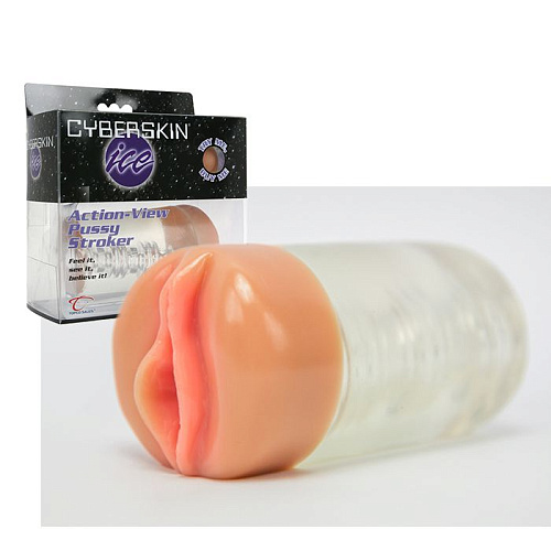 Прозрачная вагина Topco Sales CyberSkin Ice Action-View Pussy Stroker 1003217