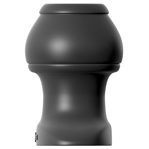 Чёрная анальная пробка большого размера с тоннелем Pipedream Open Wide Tunnel Plug XL  PD4683-23 (7,2 см)