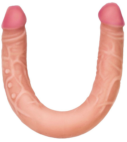 Двусторонний телесный фаллоимитатор из киберкожи LOVETOY (А-Полимер) 930500 (47 см)