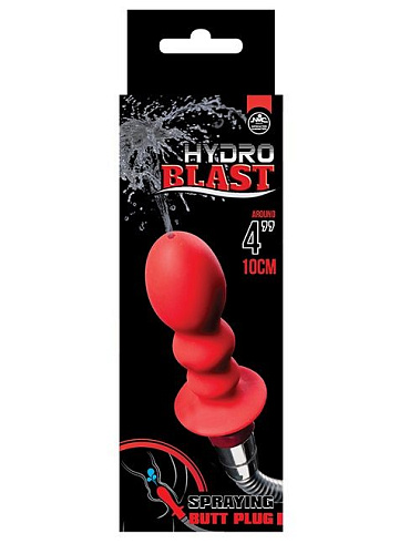 Красная фигурная насадка для душа NMC HYDROBLAST 4INCH BUTTPLUG SHAPE DOUCHE 111742