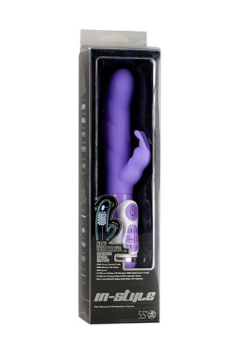 Фиолетовый вибратор с клиторальным стимулятором NMC INSTYLE DUO VIBRATOR 5.5INCH 111695 (14 см)