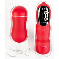 Красное виброяичко с пультом ДУ ToyFa 901010-9 (7 см)