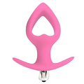 Розовая анальная вибровтулка в форме сердечка Bior toys ST-40175-6 (14 см)