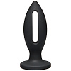 Чёрная анальная пробка Doc Johnson Kink Wet Works Lube Luge Premium Silicone Plug 5 2401-03-BX (12,7 см)