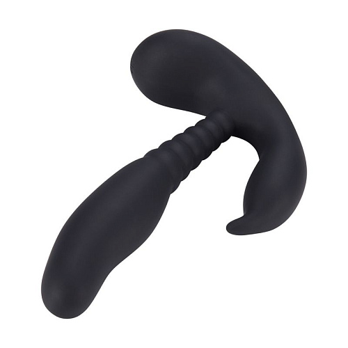 Чёрный стимулятор простаты Howells Anal Pleasure Dual Vibrating Prostate Stimulator 182016Black (13,5 см)