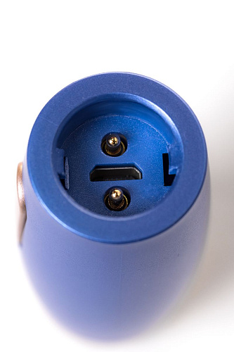 Синий вибратор с 2 сменными насадками Le Stelle PERKS SERIES EXC LS12213