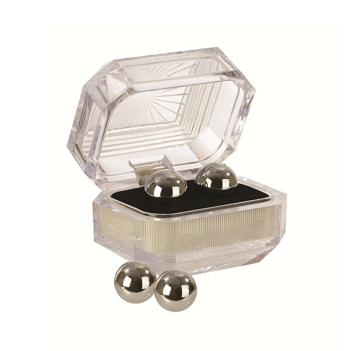 Серебристые вагинальные шарики California Exotic Novelties Silver Balls In Presentation Box SE-1305-05-3