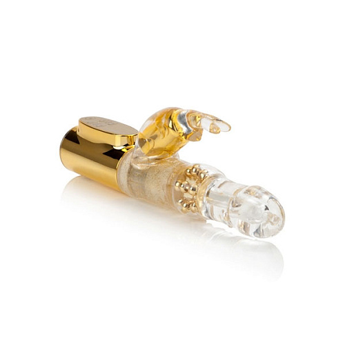 Золотистый вибромассажёр с клиторальным зайчиком California Exotic Novelties Jack Rabbit SE-0611-20-3