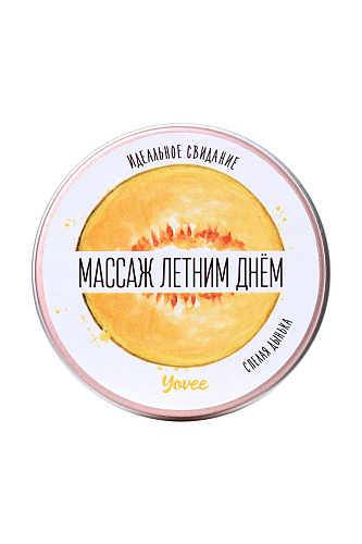 Массажная свеча с ароматом дыни ToyFa «Массаж летним днём»  722010