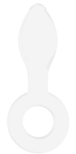 Белая анальная пробка Shots Media BV Plugger CHR031WHT (11,9 см)