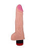 Реалистичный виброфаллос телесного цвета из неоскин LOVETOY (А-Полимер) 808300 (18 см)