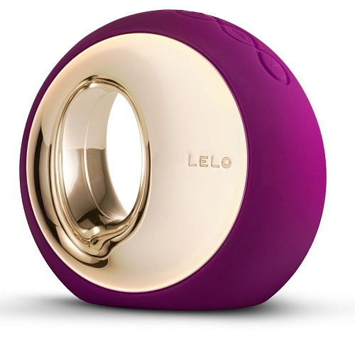 Лиловый вибромассажёр для массажа клитора Lelo Ora 2 Deep Rose LEL0957