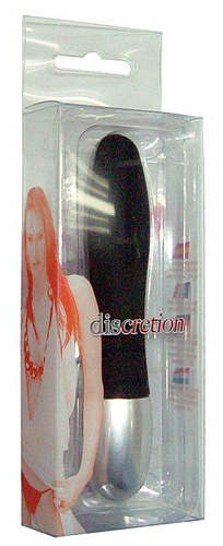 Чёрный миниатюрный вибратор Seven Creations DISCRETION 50458 (8 см)