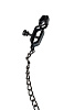 Чёрные зажимы на соски с цепочкой Lola toys Desire 1137-01lola